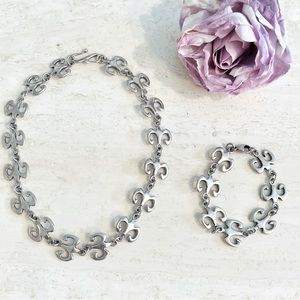 Necklace/ Bracelet Set. Sterling silver. Robert Lee Morris. Stunning. Rare.
